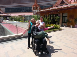 Tiffany, Neighbor Sandra, Mom and me at Carrefour Shopping Plaza