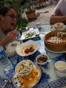 We meant to take a picture of the food before we eat it... 