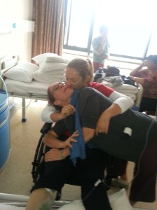 Sisterly love in the hospital