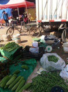 Baby in a basket at the market - $5?