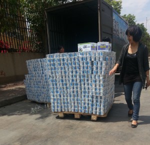 We live next to a dairy factory, and no… Apparently refrigeration is not the standard for yogurt in China.