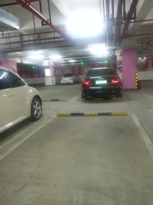 In Chinese car garages they have little red and green lights over the parking spots just in case you can't see if there's a car in that spot