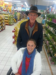 First shopping trip out with Dad