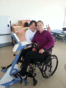 ShenJie and me riding the bike. Yes, the Peacesign is a universal Chinese thing when taking pictures!