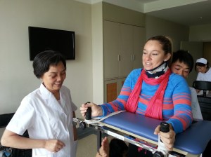 May 30 - standing after 15 days of surgery with Dr Zhu