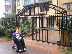 Outside of front gate